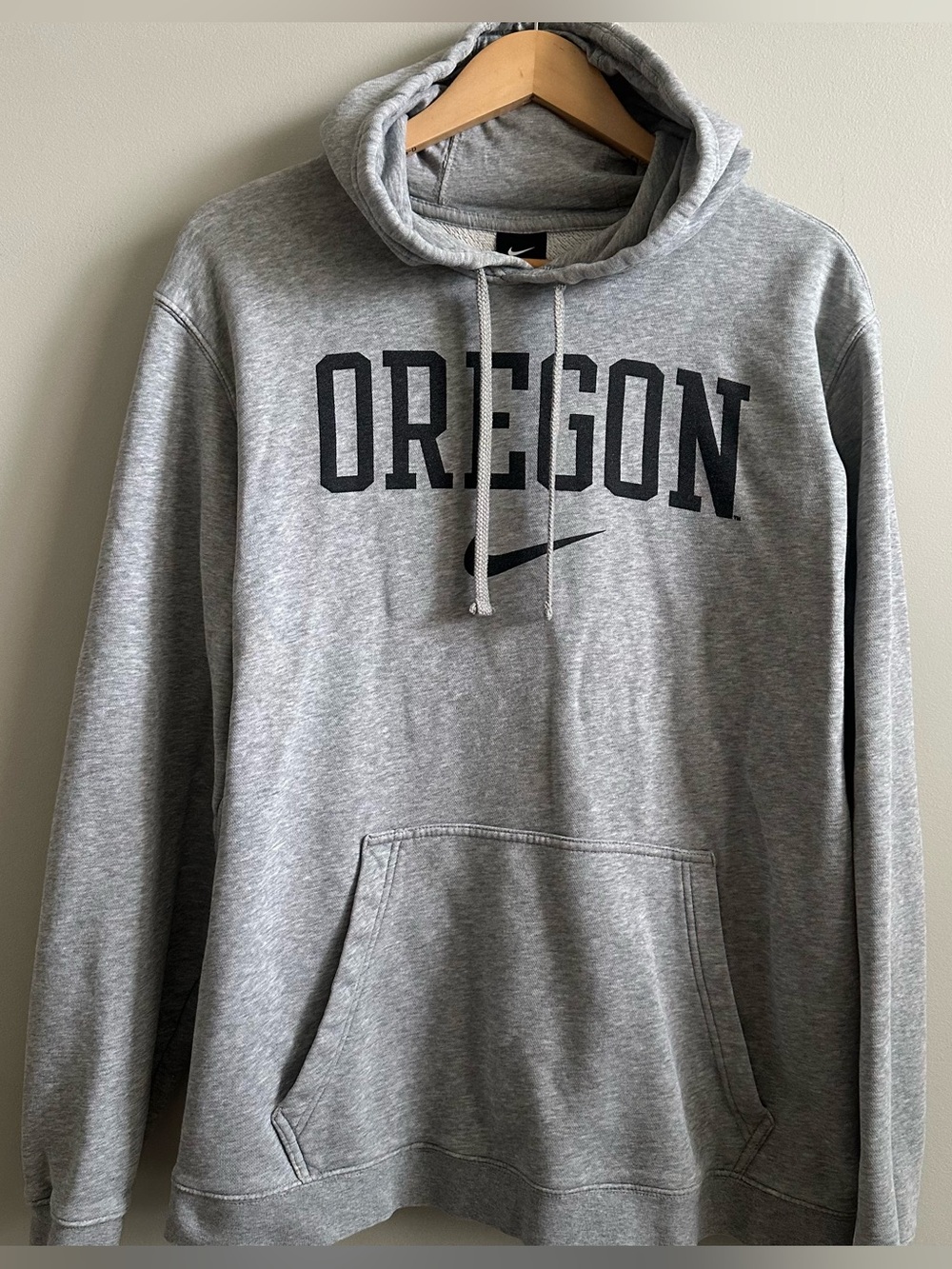 Nike University of Oregon Ducks Grey Spellout Pullover Hoodie Men’s XL